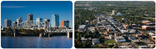 Arkansas Cities, Rivers and Lakes