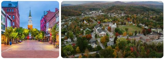 Vermont Cities, Rivers and Lakes